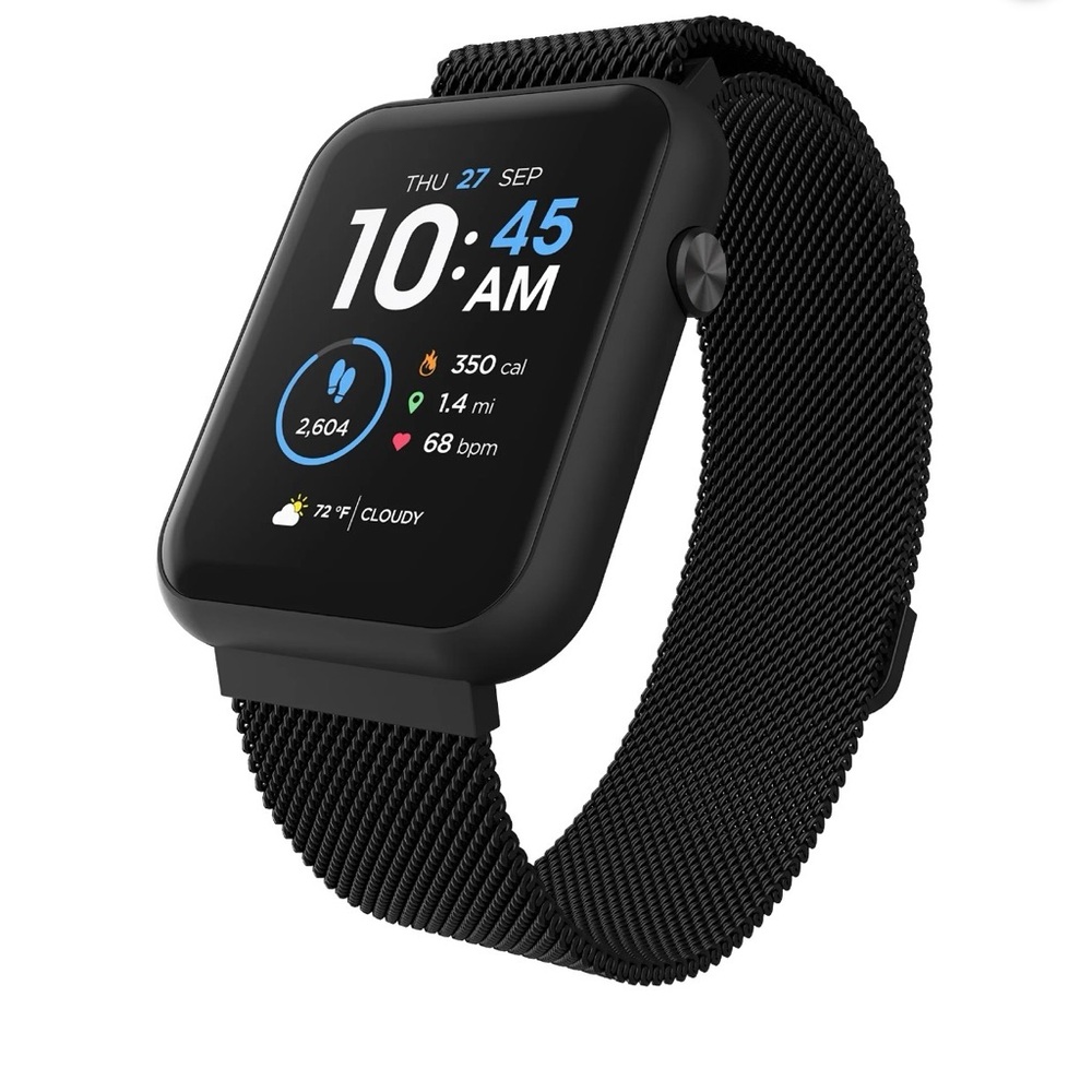 iTECH FUSION 3 Smartwatch with Black Mesh Band
